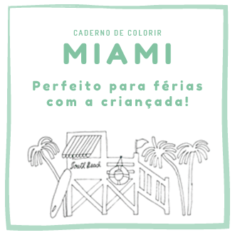 MIAMI PARA CRIANÇAS: O CADERNO DE COLORIR